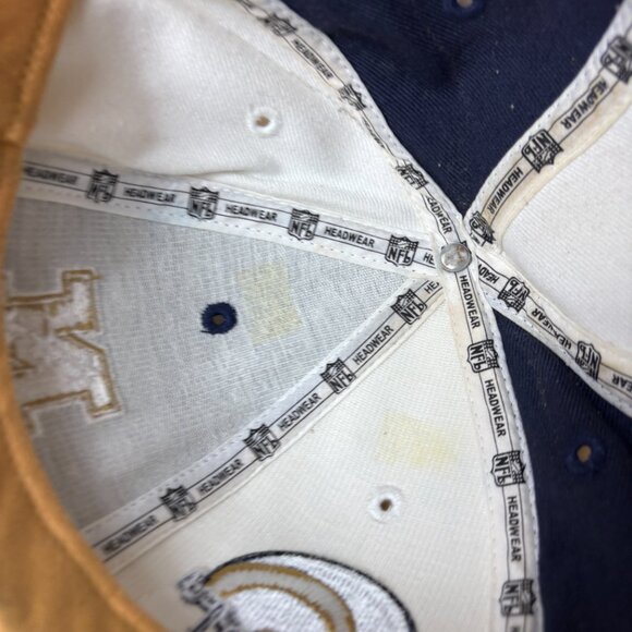 Vintage St Louis Rams Hat Cap Fitted 7 1/2 Blue Wool Split NFL Football Reebok - Picture 9 of 12